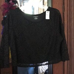 🖤 Black Lace Crop Top🖤